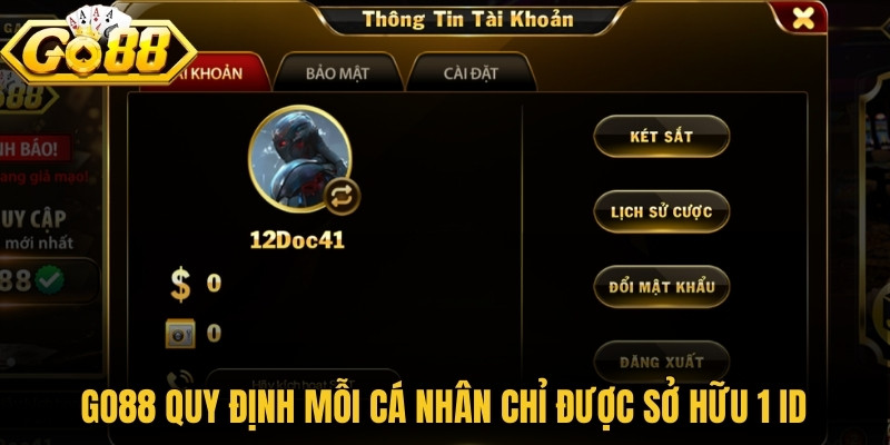 Go88 Techenie.in.net | Tải Go 88 Android, APK, IOS Chính Hãng 2026 11 Go88 quy định mỗi cá nhân chỉ được sở hữu 1 ID